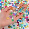 Multicolor Sparkle Foil Confetti – Round Metallic Table Scatter for Parties
